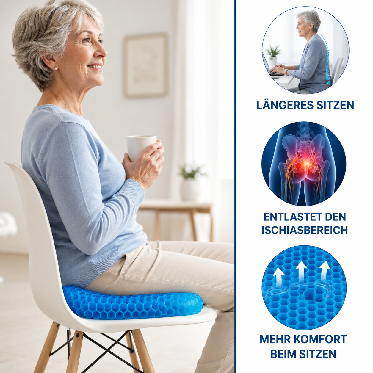 Recovera™ WabenGel-Sitzkissen