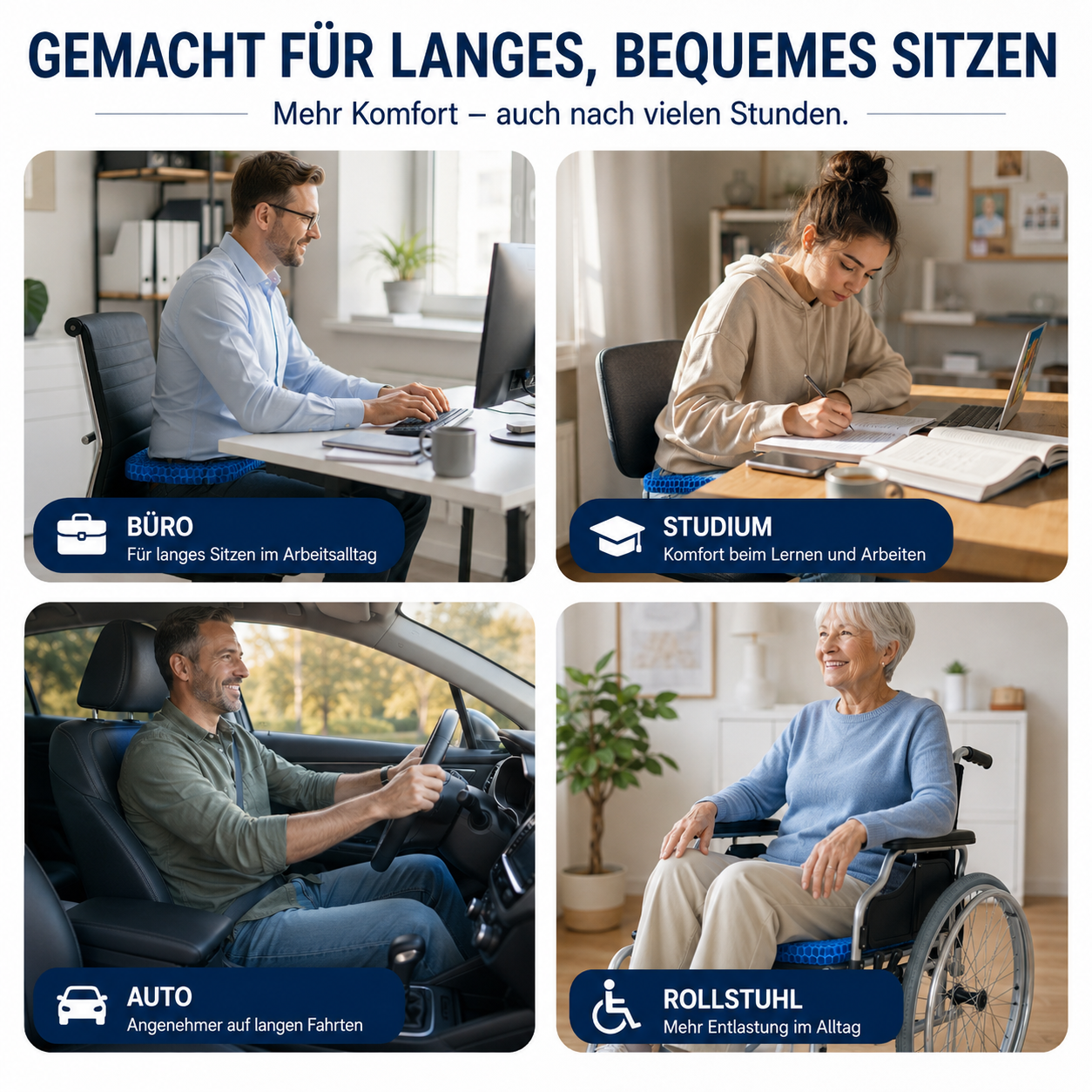 Recovera™ WabenGel-Sitzkissen